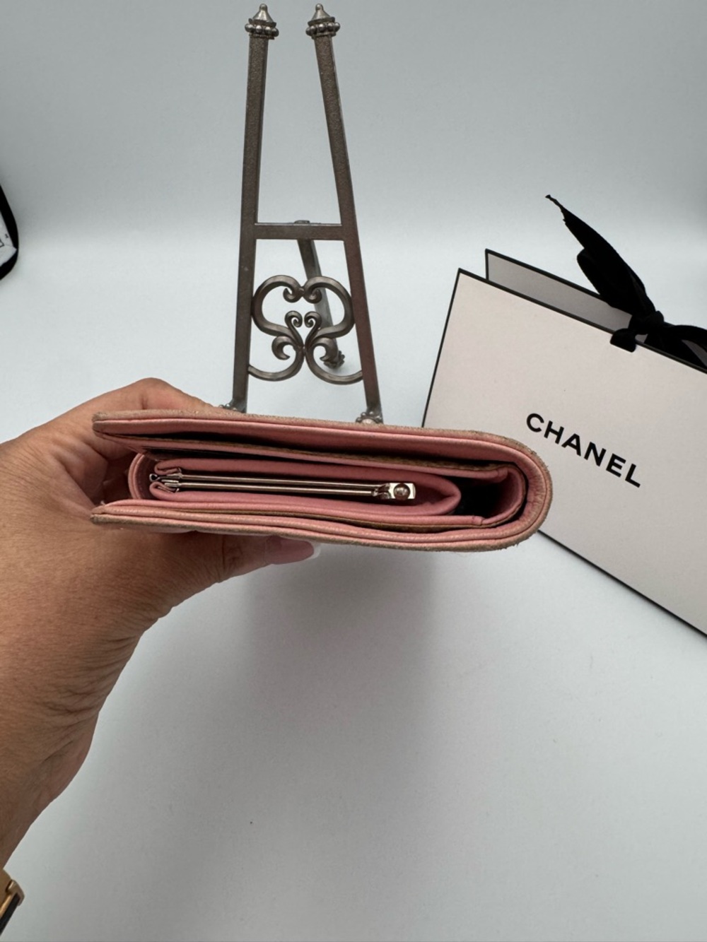 Chanel Pink Quilted Lambskin Leather Lucky Symbols Wallet - Picture 8 of 14